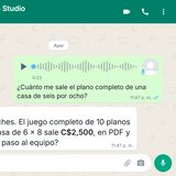 Conversación de WhatsApp atendida por Rojato Bot